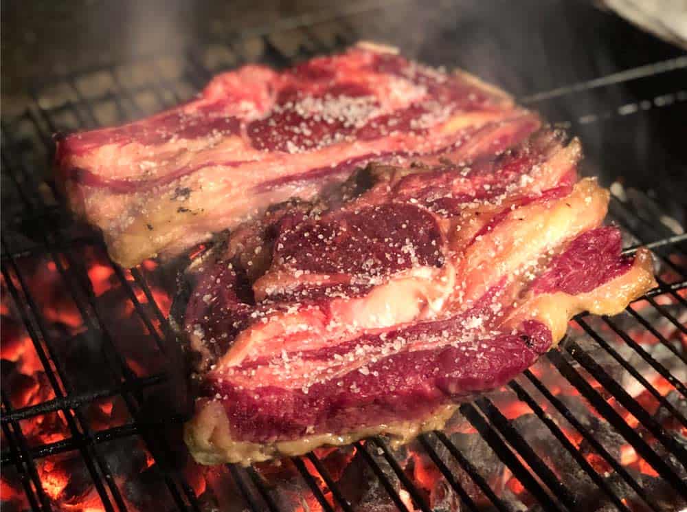 Carne a la parrilla en restaurante para despedidas en Logroño